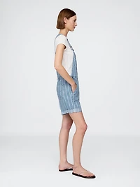 UltraSoft Denim Stripe Shortalls