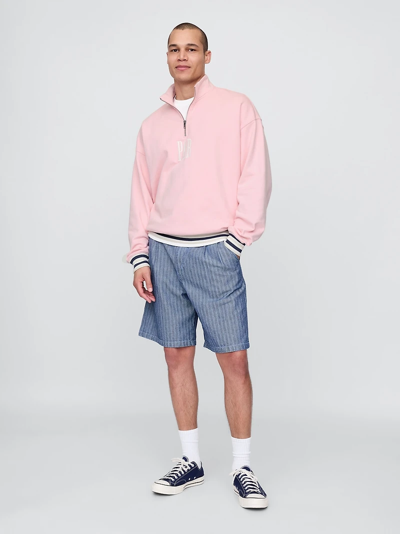 Gap × Malbon Heavyweight Logo Quarter-Zip Pullover
