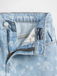 Kids Low Rise Stride Wide-Leg Jeans