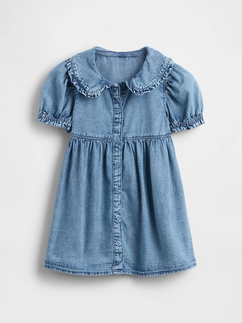 Baby & Toddler Denim Ruffle Dress