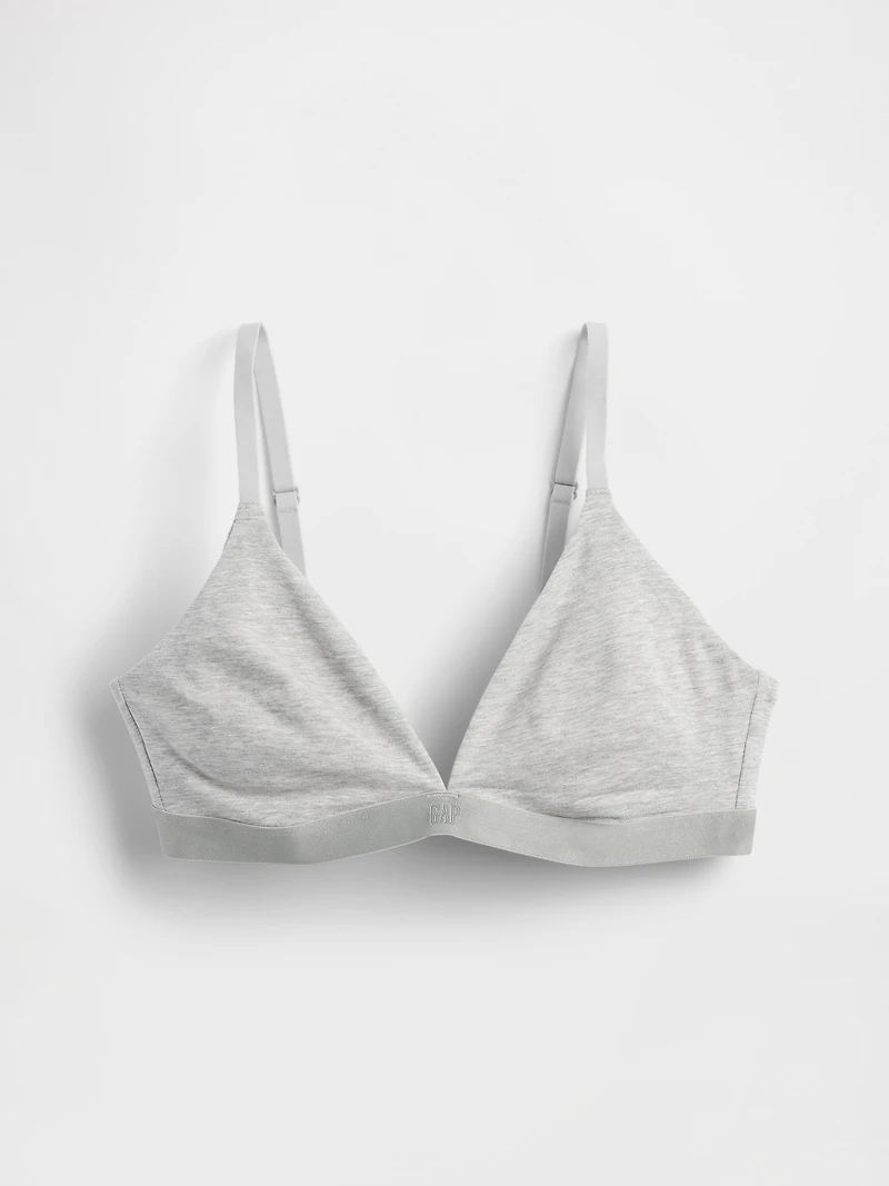 Organic Stretch Cotton Triangle Bra