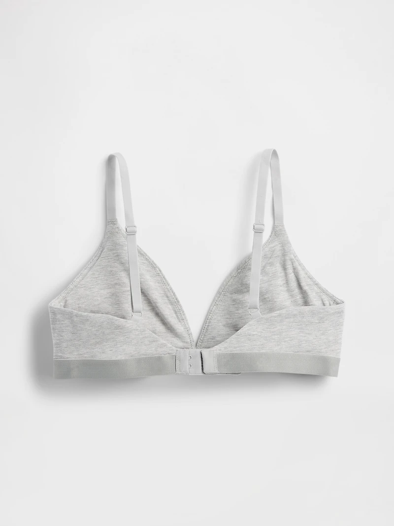 Organic Stretch Cotton Triangle Bra