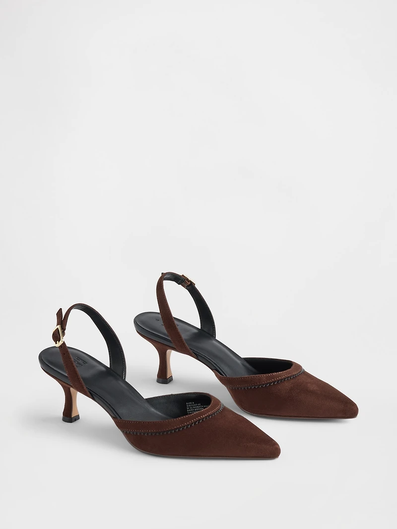 Slingback Kitten Heels