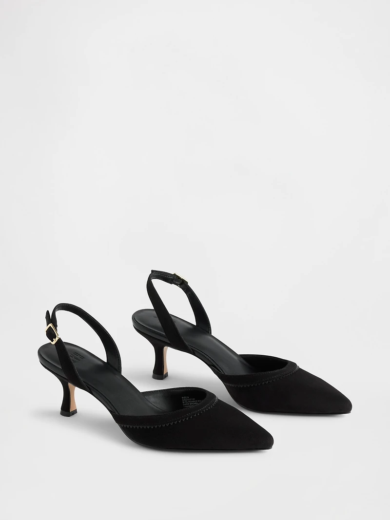 Slingback Kitten Heels