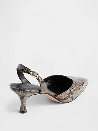 Slingback Kitten Heels