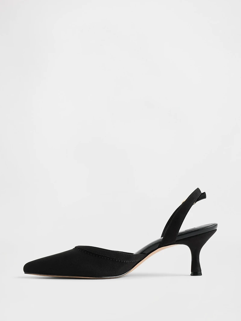 Slingback Kitten Heels