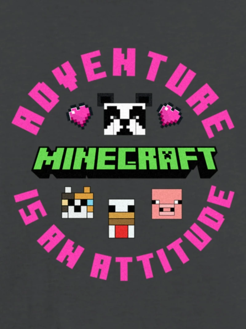 Kids Minecraft Adventure Attitude Graphic T-Shirt