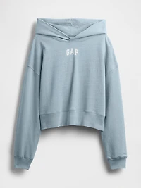 French Terry Americana Cropped Hoodie