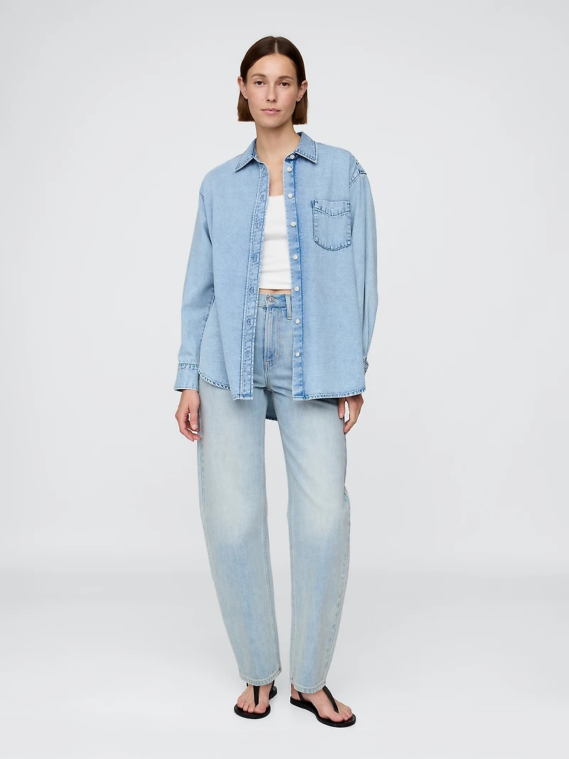 Ultrasoft Denim Big Shirt