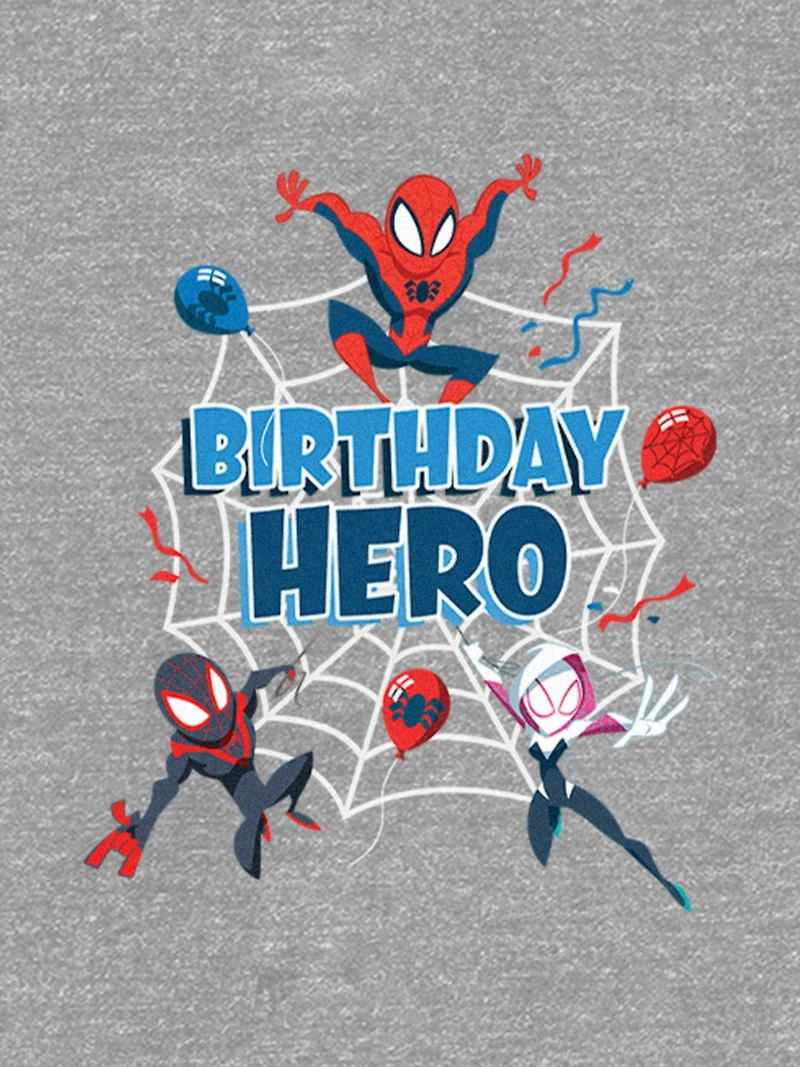Toddler Spiderman Birthday Hero Graphic T-Shirt
