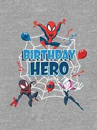 Toddler Spiderman Birthday Hero Graphic T-Shirt