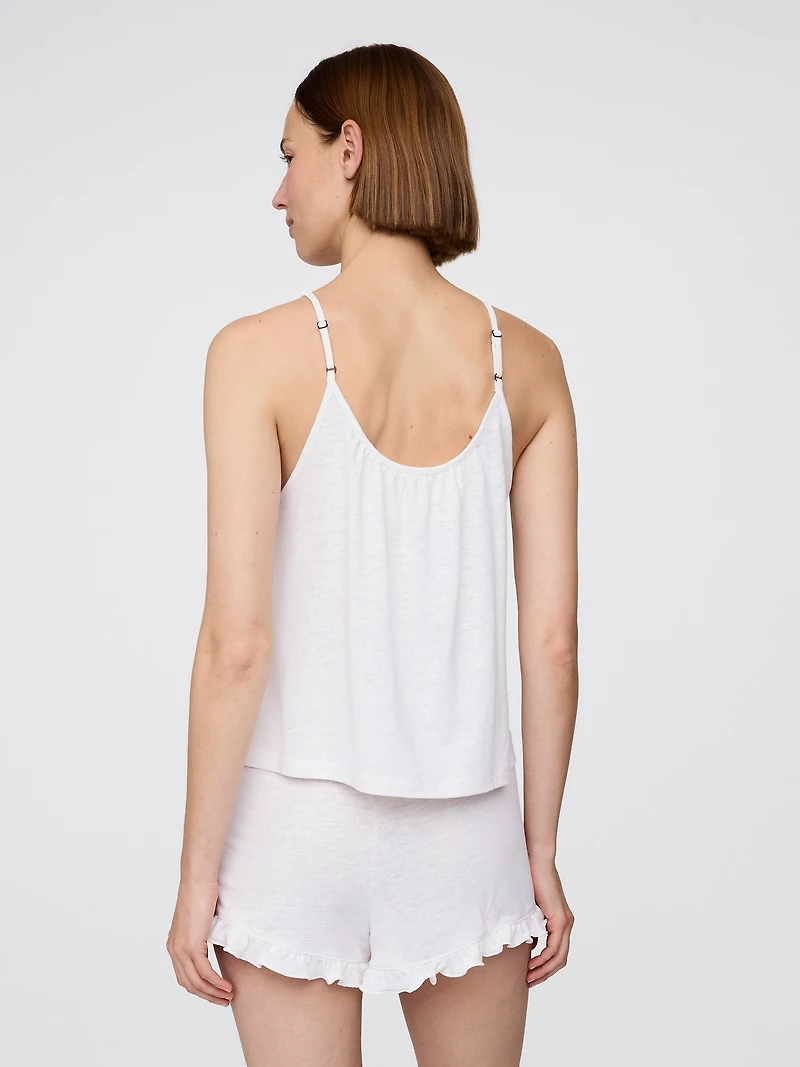 Linen-Blend PJ Cami