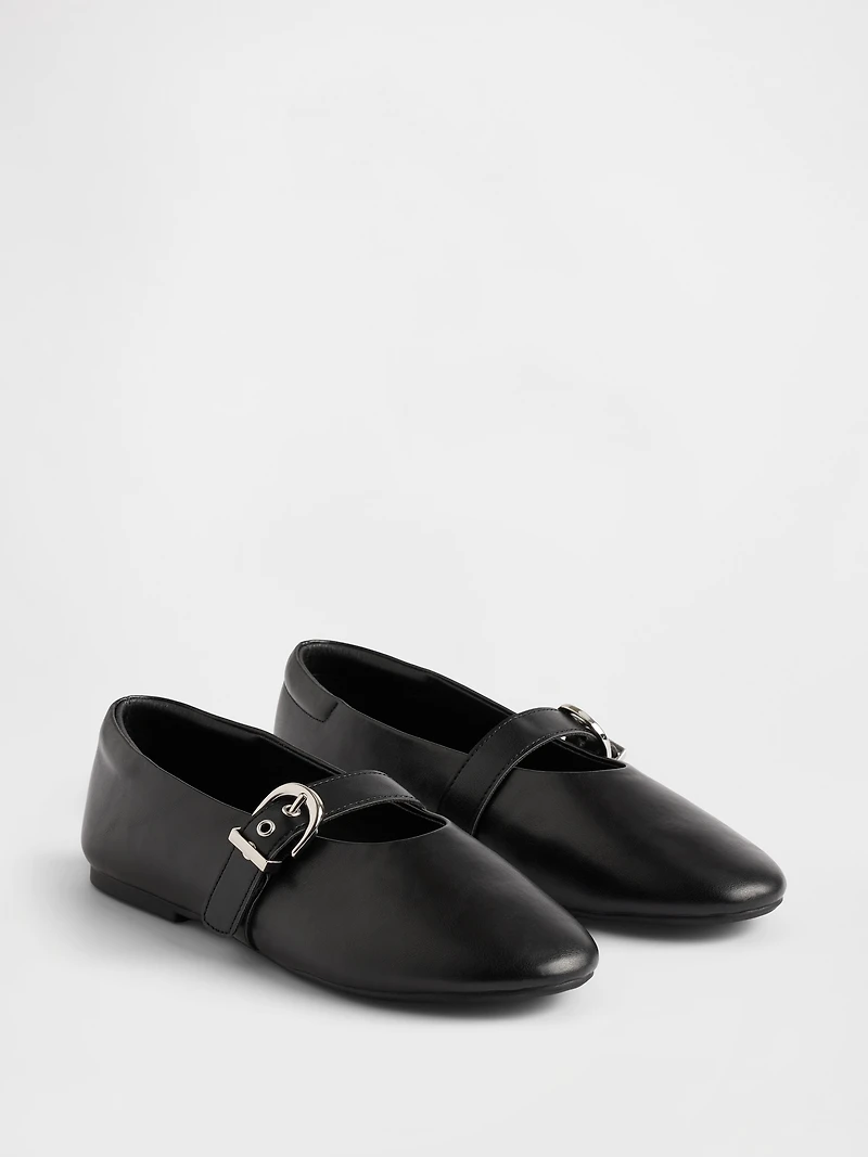 Kids Buckle Mary Jane Flats