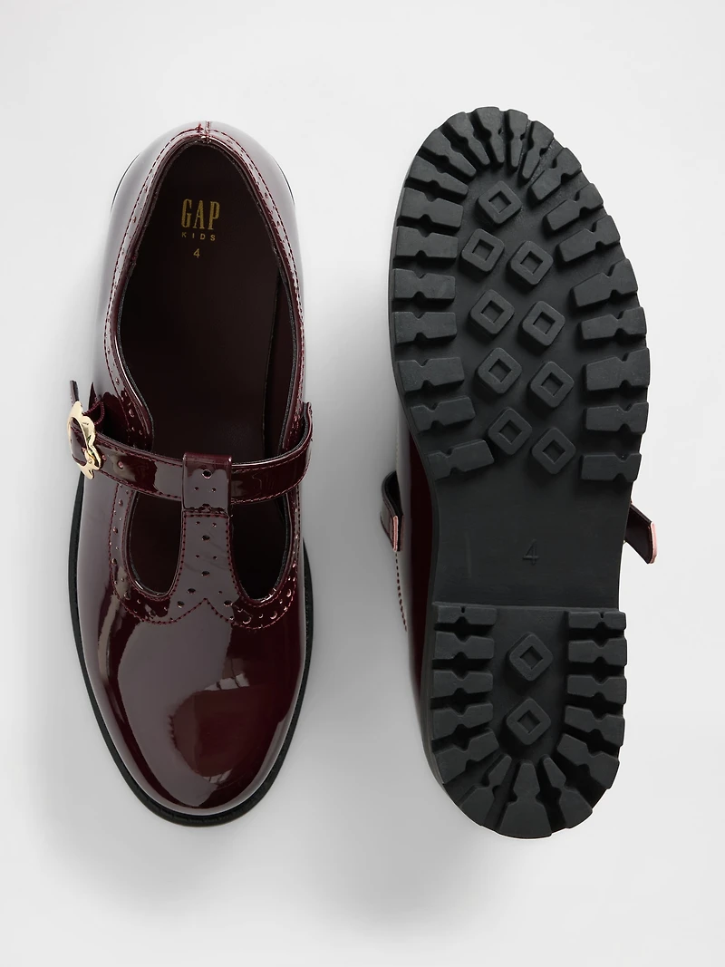 Kids T-Strap Loafers