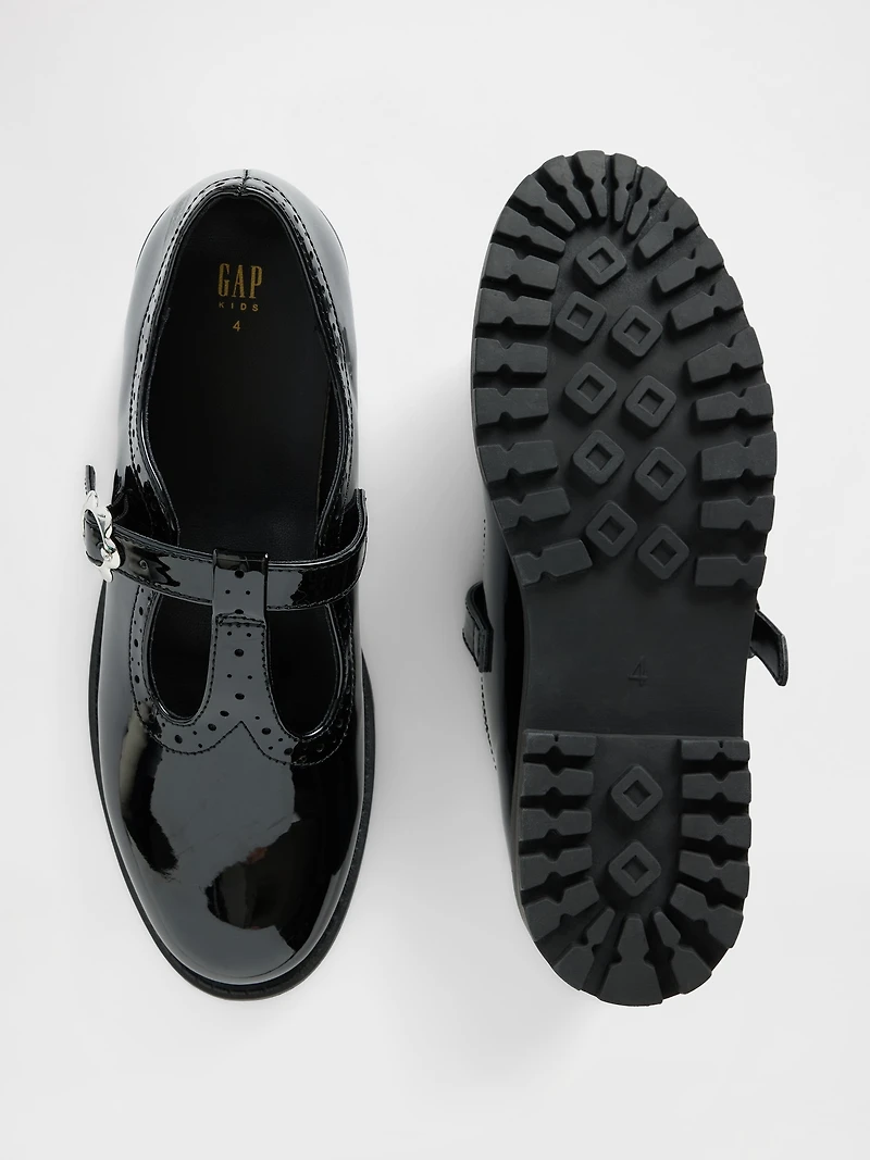 Kids T-Strap Loafers