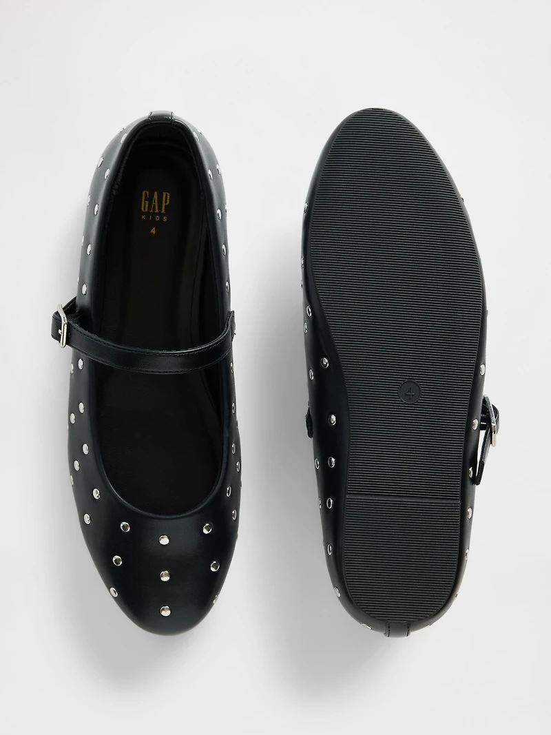 Kids Studded Mary Jane Flats