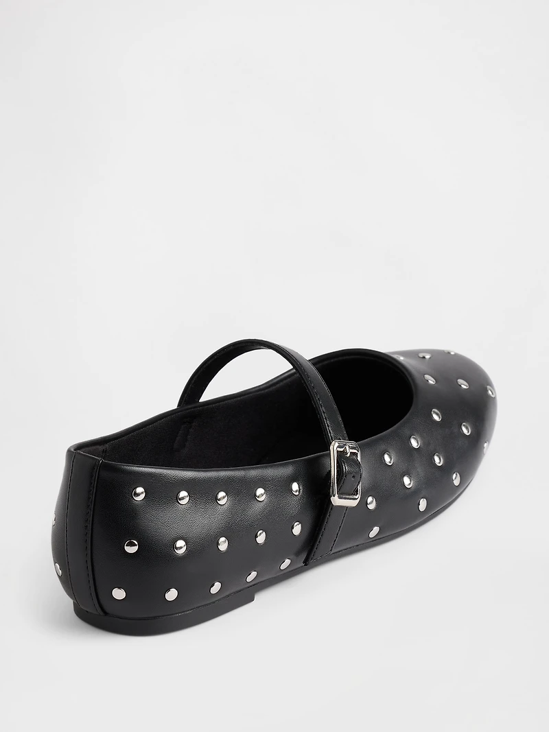 Kids Studded Mary Jane Flats