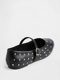 Kids Studded Mary Jane Flats
