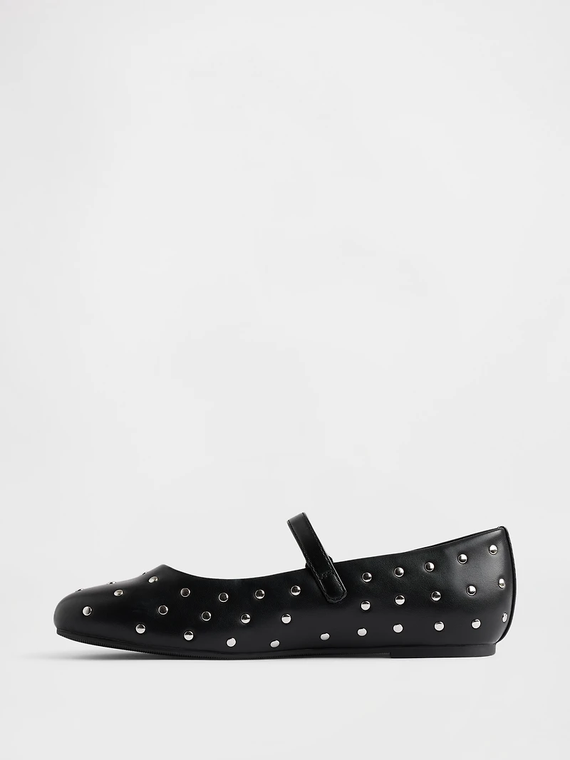 Kids Studded Mary Jane Flats