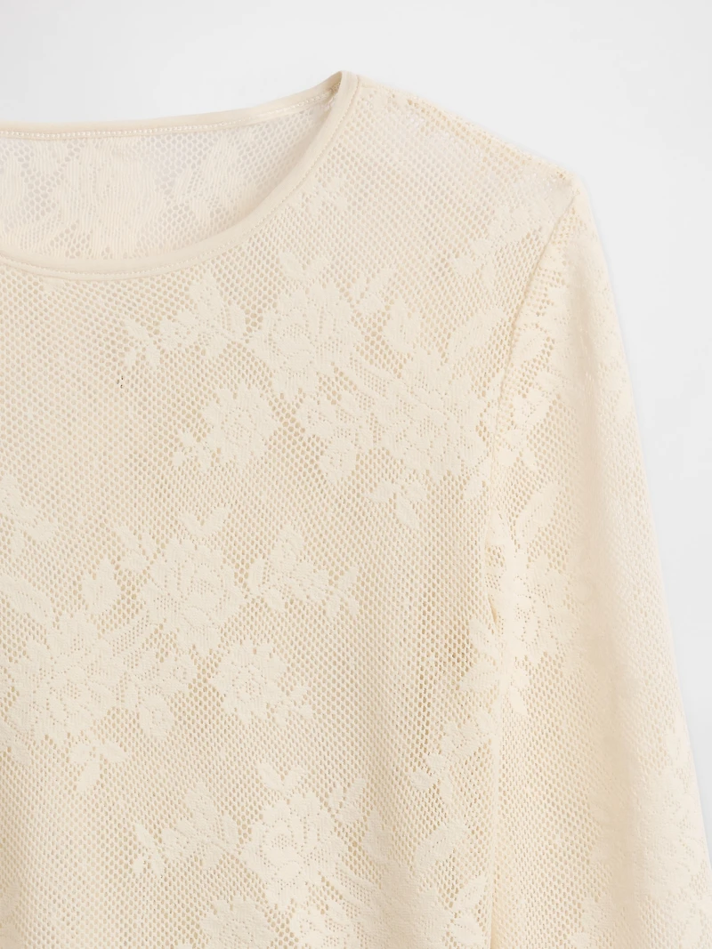 Sheer Lace Top