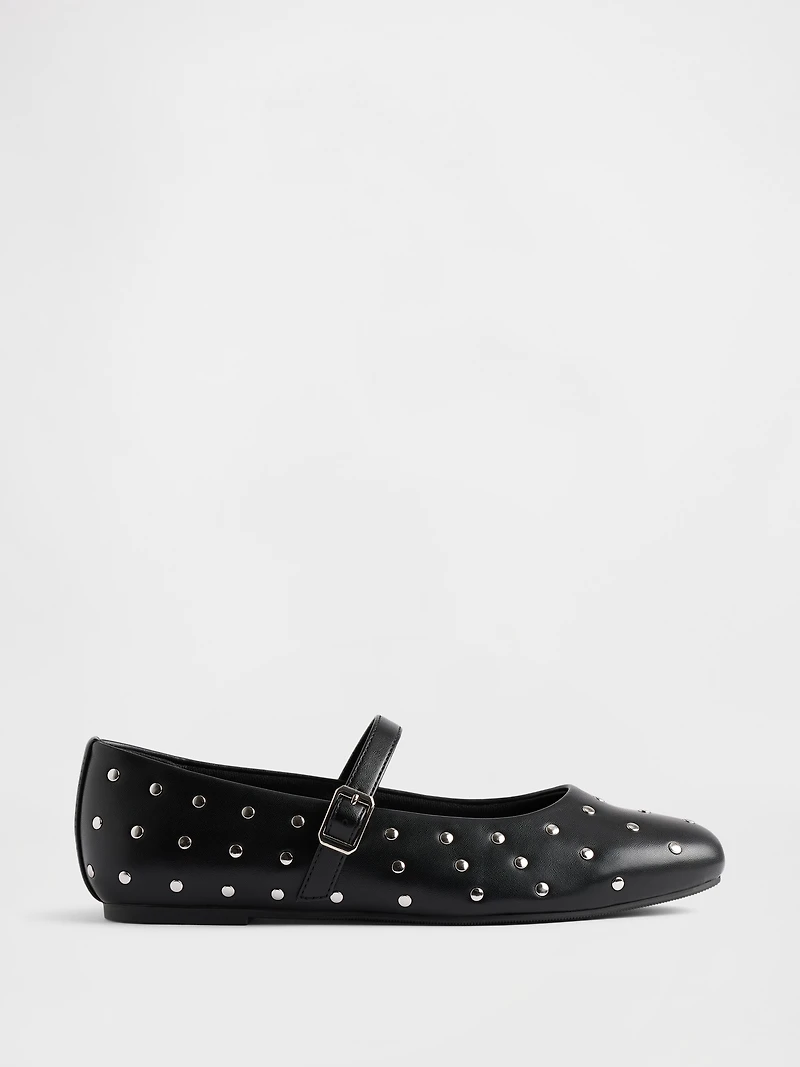 Kids Studded Mary Jane Flats