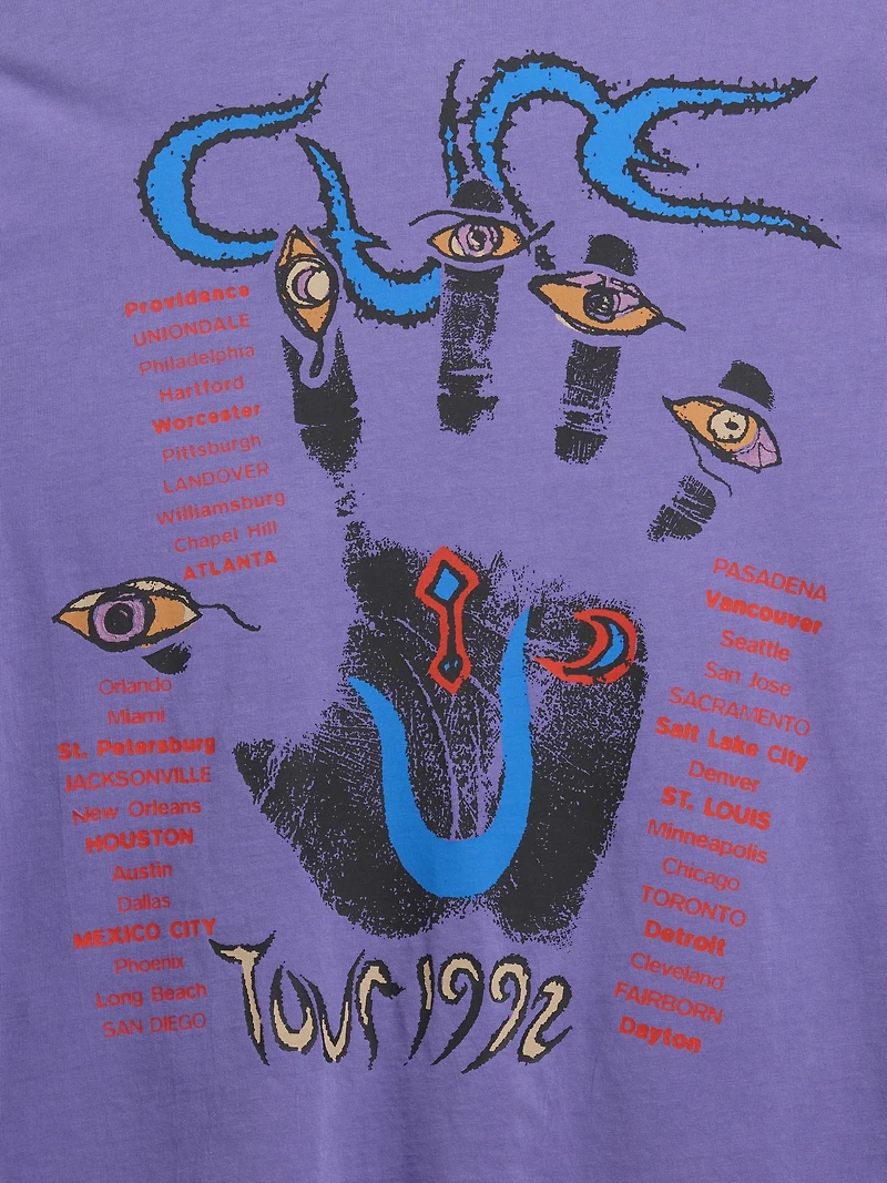The Cure Wish Tour Relaxed Graphic T-Shirt