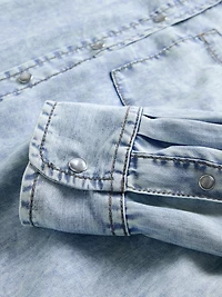GapStudio Draped Denim Shirtdress