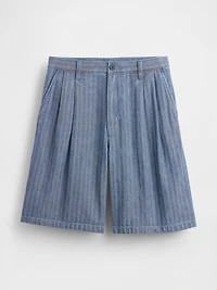 Gap × Malbon 9.5" Pleated Baggy Shorts