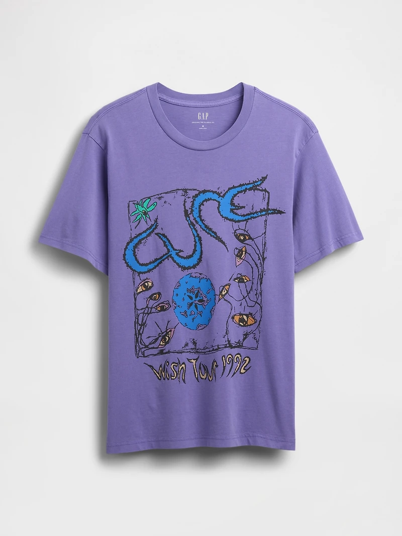 The Cure Wish Tour Relaxed Graphic T-Shirt