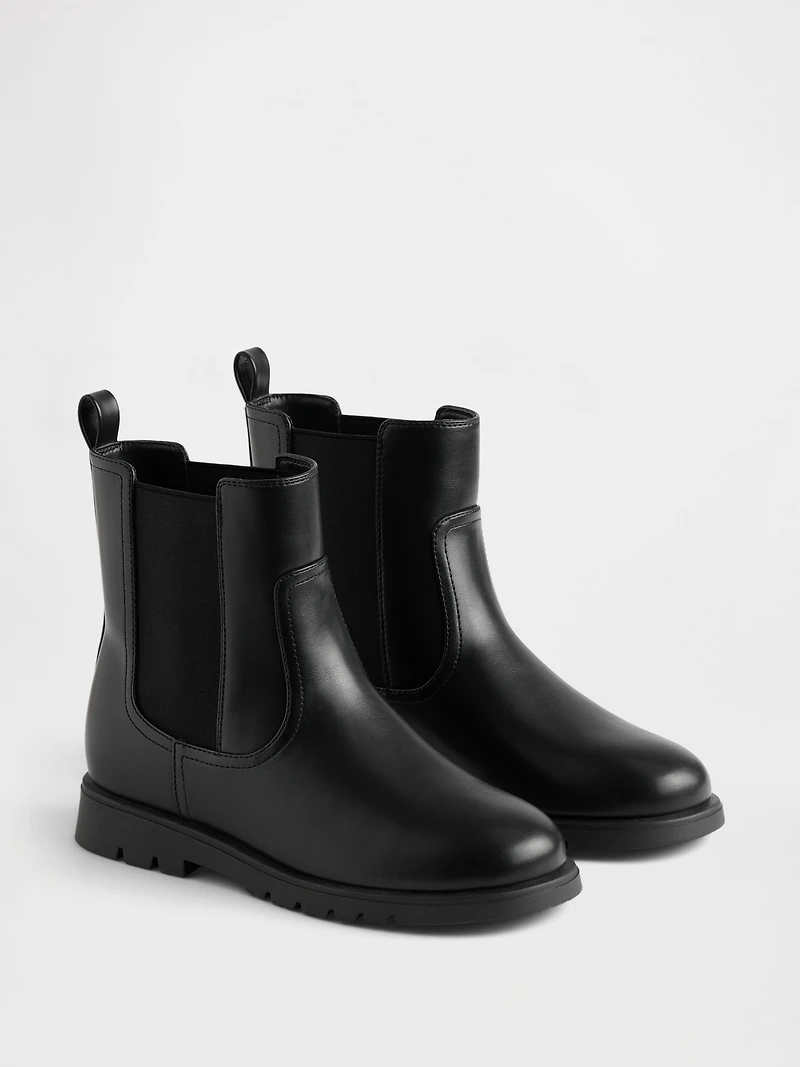 Kids Vegan Leather Chelsea Boot