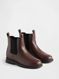 Kids Vegan Suede Chelsea Boots