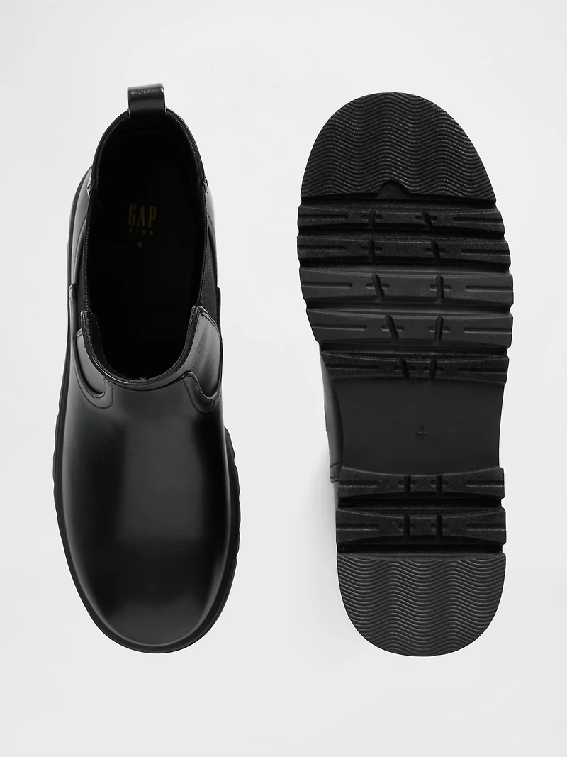 Kids Vegan Suede Chelsea Boots