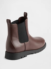 Kids Vegan Suede Chelsea Boots