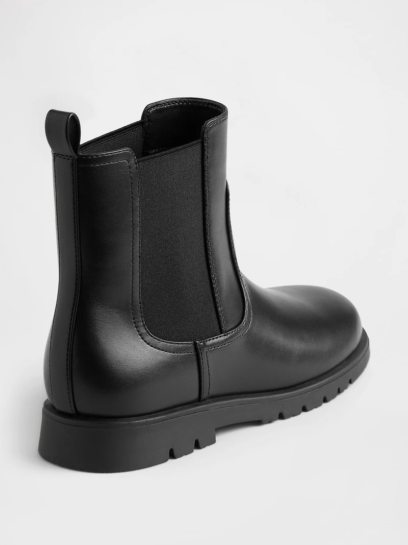 Kids Vegan Suede Chelsea Boots
