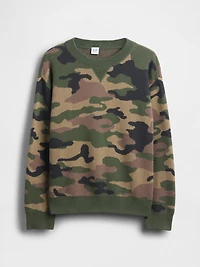 Kids Relaxed Crewneck Sweater