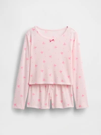 Kids Recycled Pointelle PJ Short Set