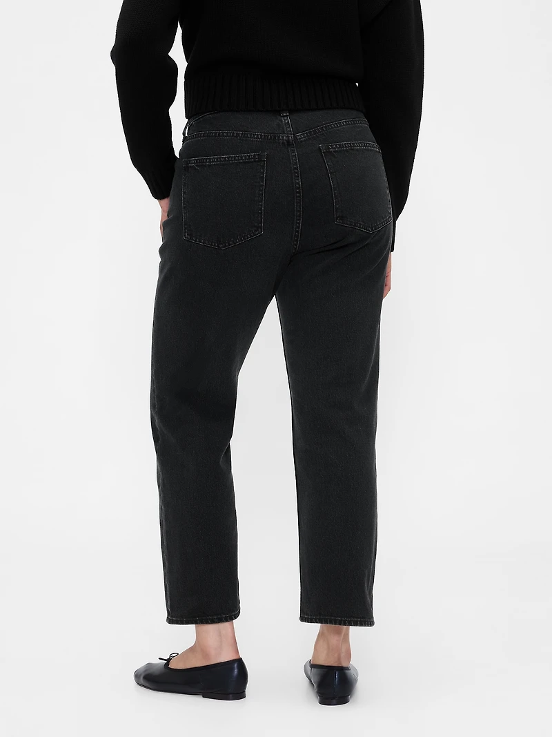 High Rise ’90s Slim Straight Crop Jeans