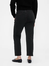 High Rise ’90s Slim Straight Crop Jeans