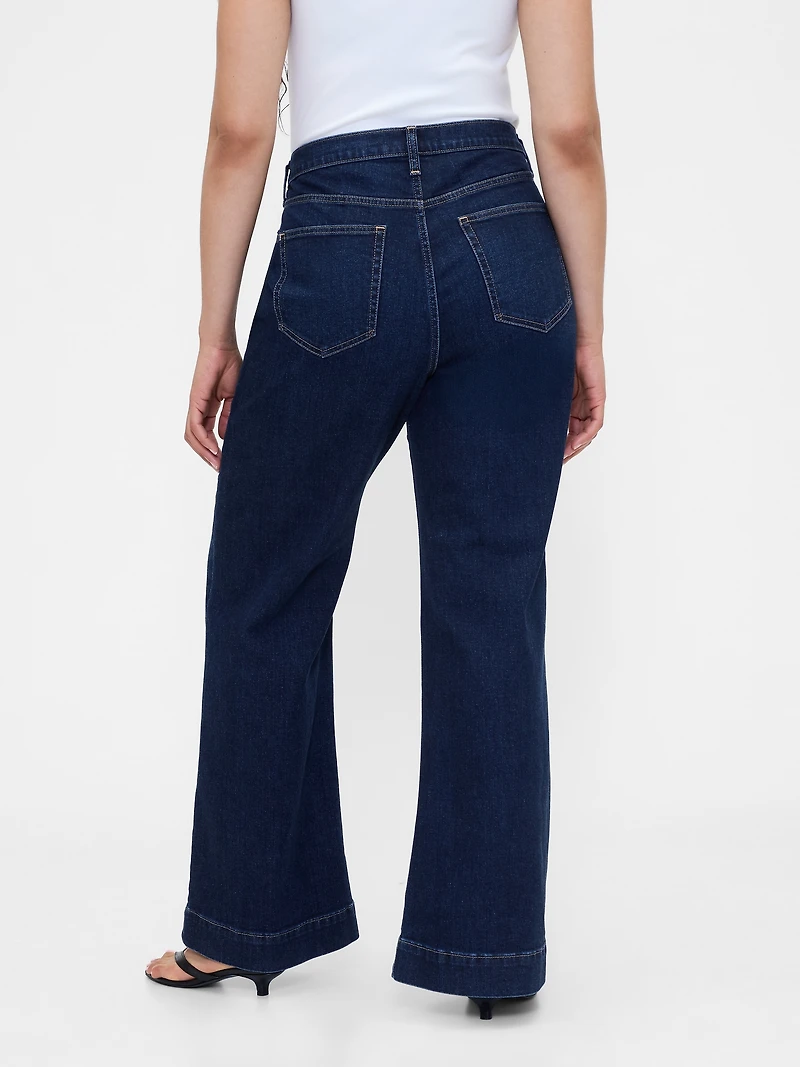 High Rise Relaxed Flare Jeans