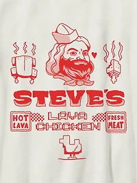 Kids Minecraft Movie Steves Lava Chicken Graphic T-Shirt
