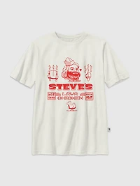 Kids Minecraft Movie Steves Lava Chicken Graphic T-Shirt