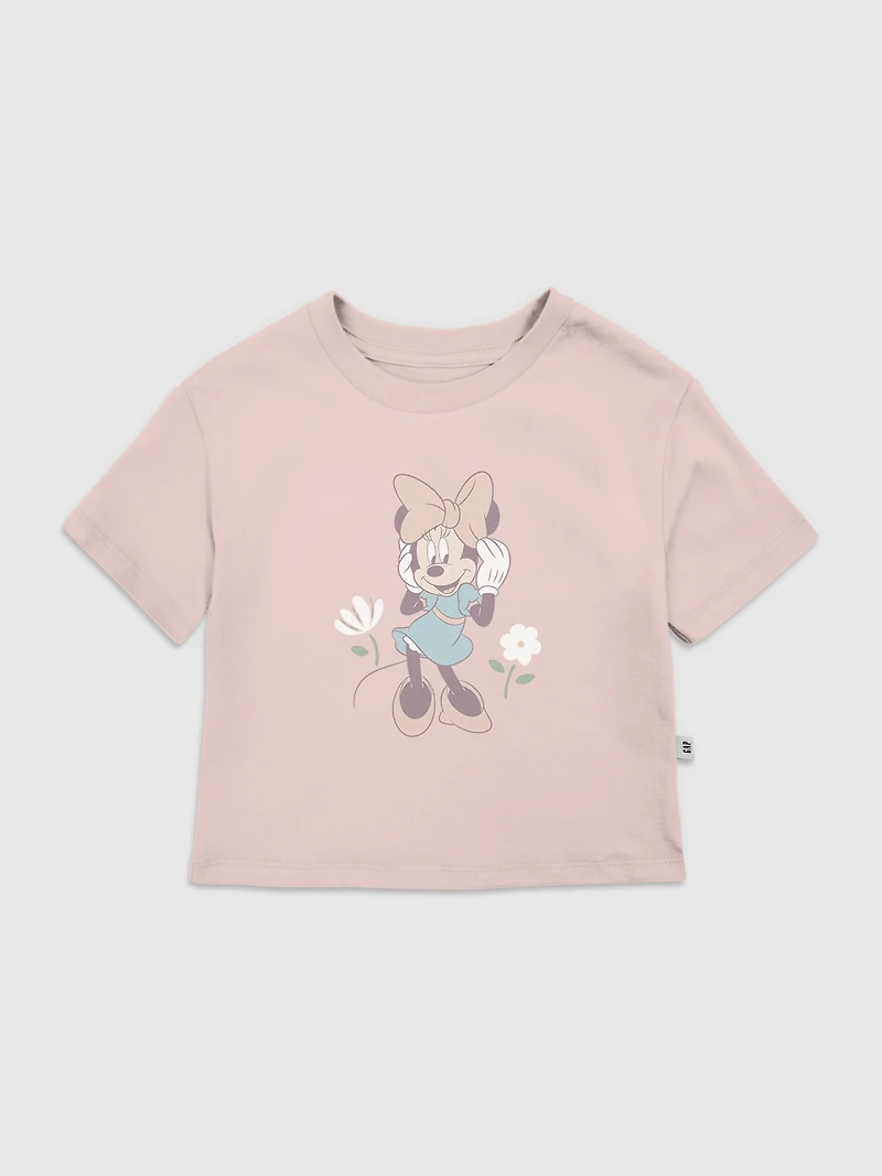 Toddler Minnie Mouse Flowers Graphic T-Shirt