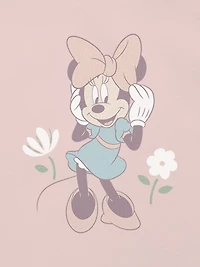 Toddler Minnie Mouse Flowers Graphic T-Shirt