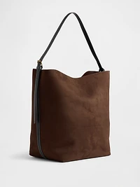 Vegan Suede Bucket Bag