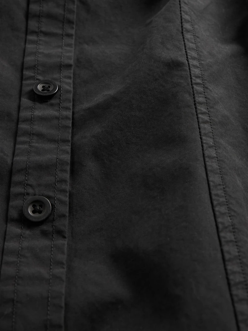 Poplin Seamed Shirtdress