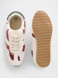 Kids Cow Print Sneakers