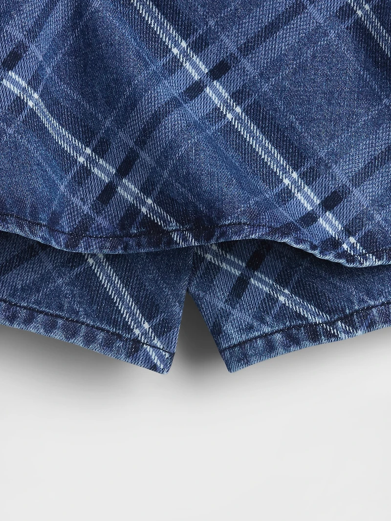 Kids Denim Flounce Skort
