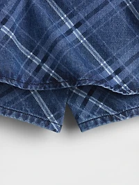 Kids Denim Flounce Skort