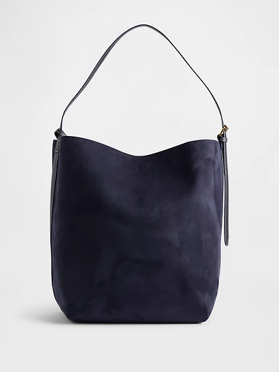Vegan Suede Bucket Bag