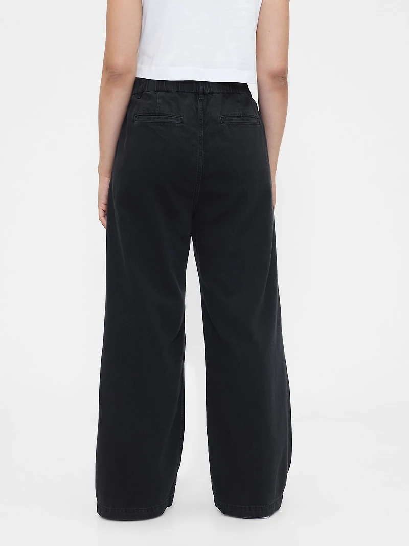 365 High Rise UltraSoft Pleated Denim Trousers